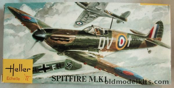 Heller 1/72 Supermarine Spitfire Mk.I - RAF 1940, L080 plastic model kit